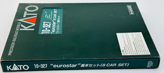 KATO #10-327 N Scale EUROSTAR 8 PIECE TRAIN SET – 2 LOCOMOTIVES 6 PASSENGER CARS