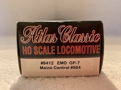 Atlas Classic #8412 HO Scale Maine Central EMD GP7 Locomotive #564 DC tested