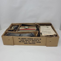 Vintage Marx Tin Train Baltimore & Ohio Locomotive Set w/ Box 5 Cars + Tracks