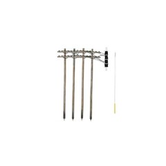 Woodland Scenics N Wired Poles Double Crossbar WOOUS2251 N Accessories
