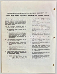 Original 1957 American Flyer No. 343 Locomotive Parts List & Diagram No. 1825 !