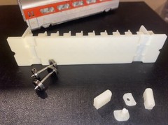 1 HO SCALE Interior Fits VARNEY GM-T1 AEROTRAIN Train Car Shell Not Included ￼