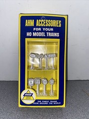 AHM Accessories for Your HO Scale Model Trains – 23 Assorted RR & Traffic Signs