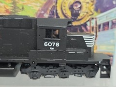 Athearn HO Scale 4426 Norfolk Southern NW 6078 SD-40-2 Diesel Locomotive EX/Box