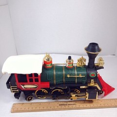 New Bright Greatland Holiday Express Train Christmas 1991 Locomotive engine READ