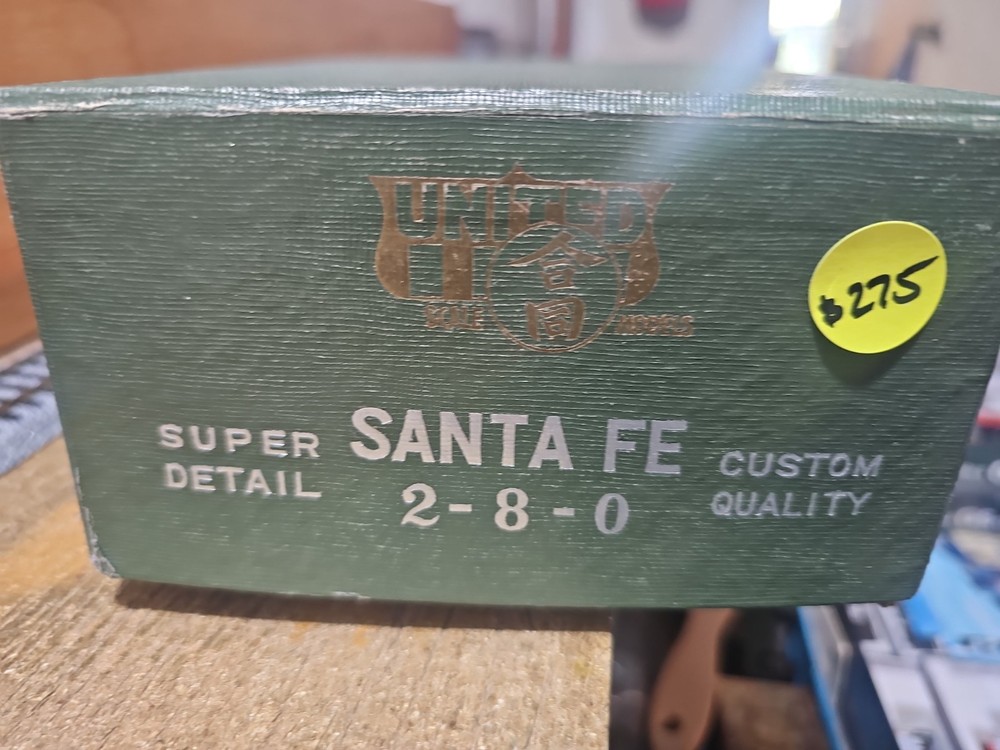 UNITED SCALE MODELS BRASS HO SANTA FE 2-8-0 NOT RUNNING