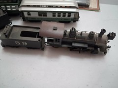 model train items. Unknown condition 3 engines and multiple cars
