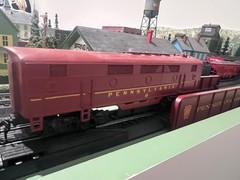 Tyco Mantua HO scale PRR F7 +F7B tuscan red no. 9769 runs READ DESC