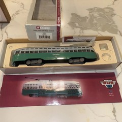 O Scale Corgi St. Louis PCC Unpowered DC Transit Cabin John/Glen Echo #1555