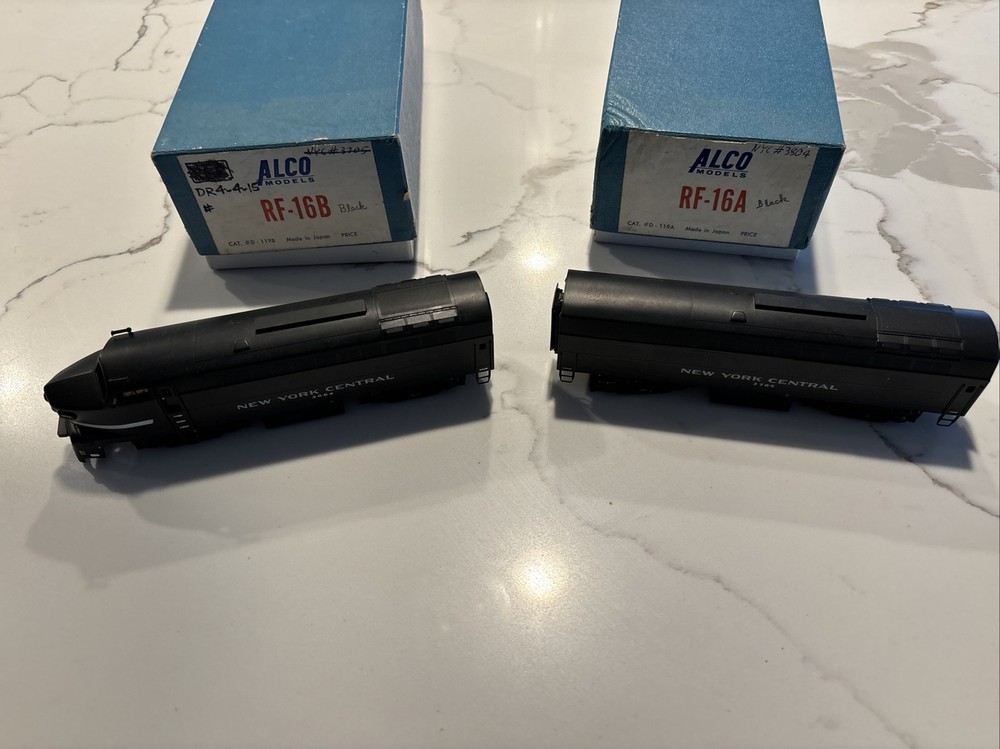 Baldwin RF-16A RF-16B Set Alco Brass HO Black N.Y.C Unused