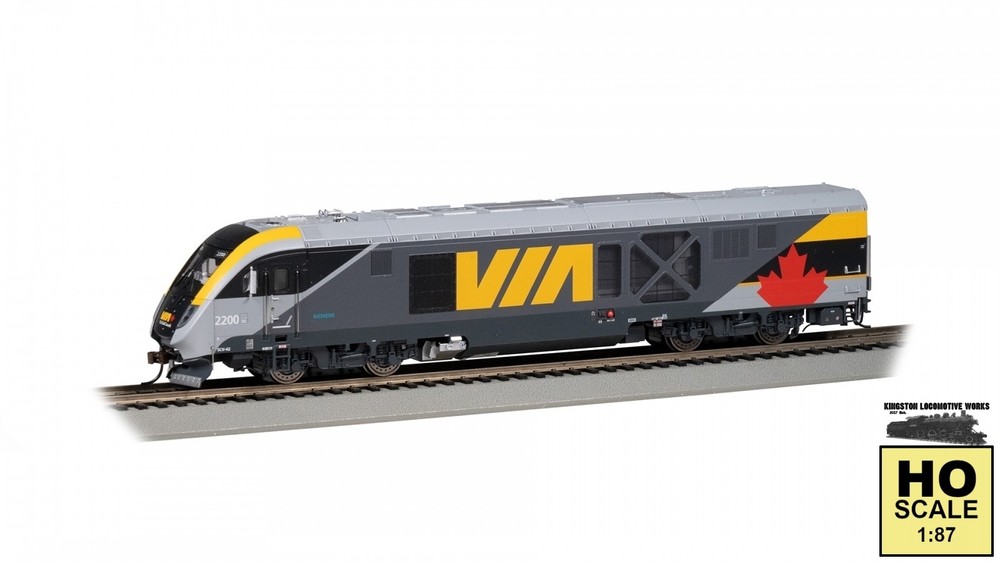Bachmann 69001 HO Siemens SCV-42 Charger – VIA Rail #2200 – DCC/Sound