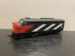 COX POWERED F7 CANADIAN NATIONAL CN RAIL ENGINE LOCOMOTIVE HO SCALE NIB