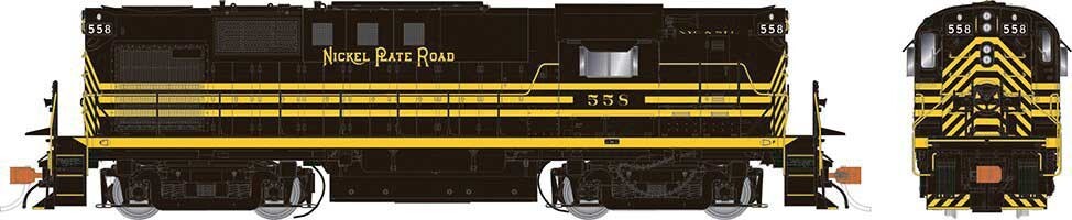 Rapido 31078 HO Alco RS11 – Standard DC Nickel Plate Road 560 (black, yellow)