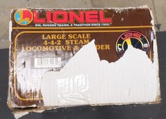 Lionel 8-85103 G Scale AT&SF 4-4-2 Steam Locomotive & Tender LN/Box