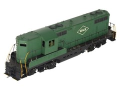 Sunset Models S Gauge BRASS W&R GP-7 Diesel Locomotive/Box