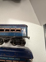 American Flyer 3013 Loco O Prewar Bluebird Set & 3 Pass. Cars Read!!!
