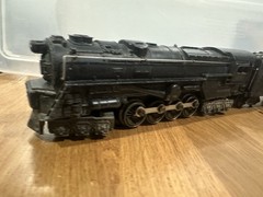 Lionel Postwar 1947 #671 S2 6-8-6 Turbine w/671W Whistle Tender O Gauge Untested