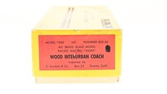 E. Suydam & Co Brass Wood Interurban Coach Pacific Electric HO scale