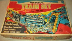Hafner Trains 2000 Steam Train Set 528 , Seaboard, O Gauge Wind Up Locomotive