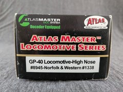 Atlas HO GP40, Norfolk & Western #1338, Atlas #8945, DC.