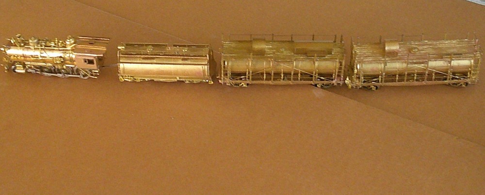 HO SCALE WESTSIDE MDL CO BRASS SP T-1 FIRE TRAIN 4-6-0 #2252 BRASS