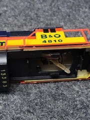 Chessie System B&O 4810 Diesel Locomotive HO Scale Train Plastic Model