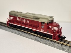 N Scale, Atlas Classic, EMD GP-30, Burlington Route (CB&Q) #975. (New inbox)