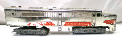 S scale American Flyer Silver Streak diesel engine (lot 0373)