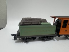 AHM/Rivarossi HO Scale 2-4-0 Bowker steam locomotive and tender Untested
