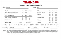 Williams 4115 Virginian FM Trainmaster Diesel Locomotive – TMCC Converted EX/Box