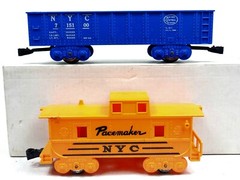 MARX 4205 Electric Set Locomotive 490 Tender 715100 Gondola, Caboose O Ga w/Box