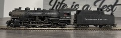 NWSL HO Brass Mikado Northern Pacific 2-8-2 W-3 #1776 Wrong Box/Custom Painted!