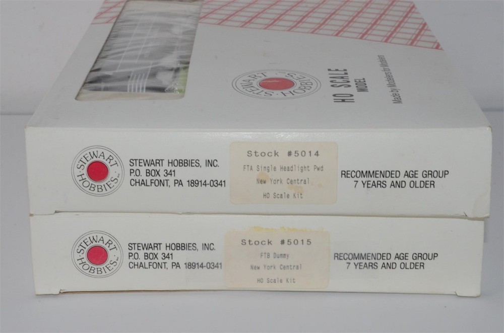 Stewart Hobbies HO Scale New York Central Locomotive Train 5014 FTB Dummy 5015