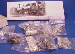 HOn3 NORTH PACIFIC COAST #21 CAB FORWARD 4-4-0 PARTS SET WISEMAN MODEL SERVICES