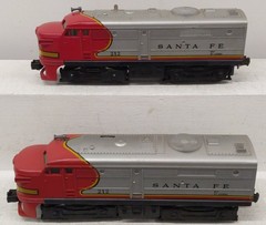 Lionel 212 Vintage O Santa Fe Alco AA Diesel Locomotive Set