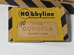 Vtg John A. English Model Train Box ONLY Gondola #7002 Hobbyline Empty Box