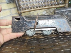 Marx Prewar O Gauge Tin Wind Up New York Central Steam Locomotive w/Tender car