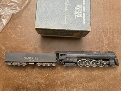 PFM United Ho Brass Santa Fe ATSF 4-8-4 #3776 Steam Locomotive & Tender Japan