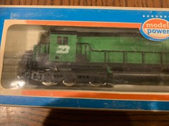 HO Scale Model Power, Alco C-628 Diesel Loco, Burlington Northern, Green #4360!!