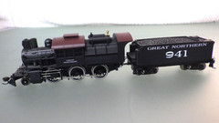 HO-Mehano GN 2-6-0 MOTHER HUBBARD Steam Locomotive-Tender Runs Strong Looks New