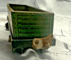 Vintage Lionel Lines Prewar No. 512 Green Gondola Standard Gauge Tinplate Train