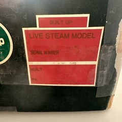 ASTER LMS “jumbo” Novelty, Live Steam, Gauge 1, BUILT UP, Brand New