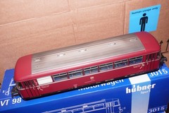 Hübner Spur 1 Digital Diesel Locomotive Set DB VT 98 Rot Epoche IV OVP
