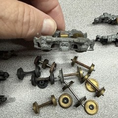 Vintage Locomotive and Passenger Trucks gears, Gear Boxes, Brass And Diecast Ho