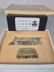 HO BRASS HALLMARK COLORADO MIDLAND CLASS 200 2-8-0 *VAUCLAIN COMPUND & BACKHEAD*