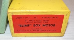 E. Suydam & Co 1465 HO Scale Brass Pacific Electric Steel “Blimp” Box Only