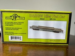 Durango Press #DP-116 D. & R.G.W. 30′ Idler Flat Car KIT H.O.n3