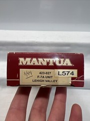 Vintage MANTUA Lehigh Valley Unit Locomotive w/ Flywheel 423-027 L574 LN