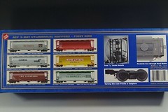 ATLAS ACF 3-BAY CYLINDRICAL HOPPER WABASH #6336-1 0 SCALE NIB TRUE 1/4″ SCALE