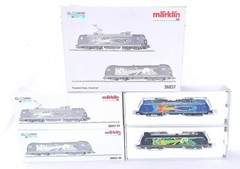 Marklin AC HO German DB E-185 & BR-2016 “SUPERMAN & LEX LUTHOR” LOCOMOTIVE MIB!